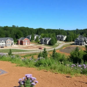 Scenic view of Chatham County showing homes and natural surroundings