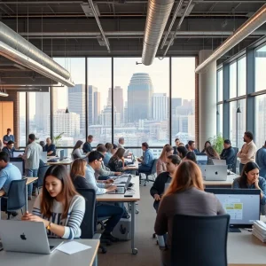Indianapolis startups in a modern office environment