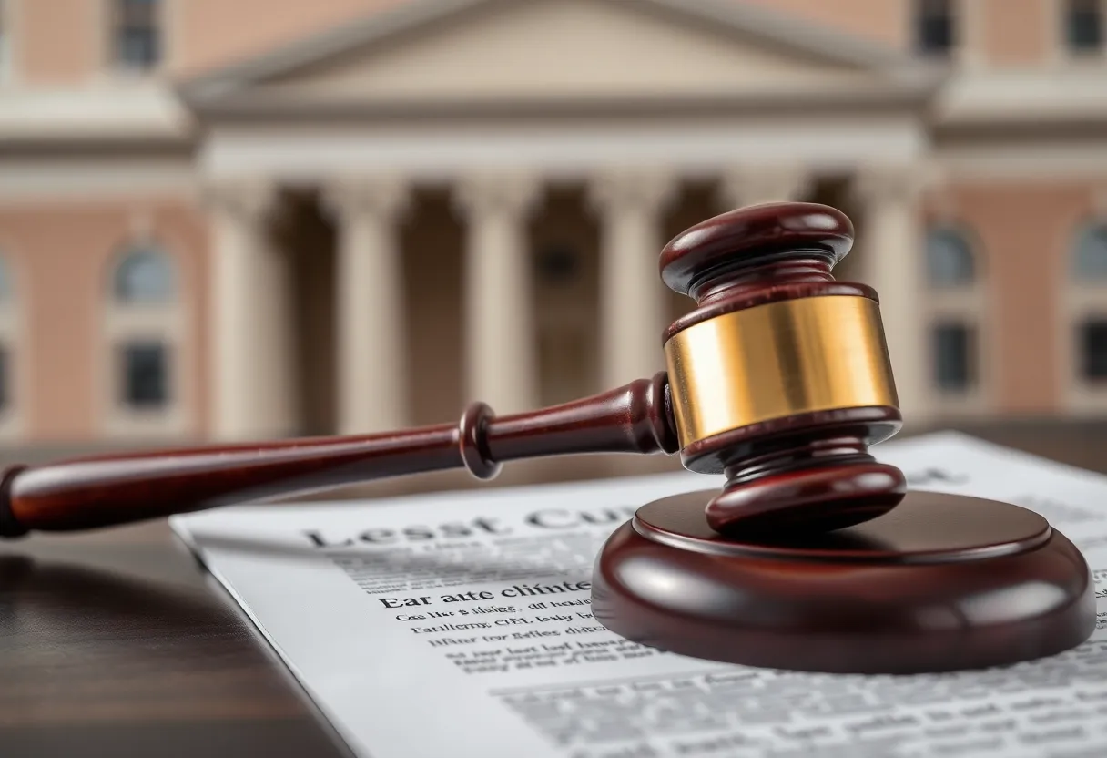 Courtroom scene depicting the emotional atmosphere during a fraud trial.