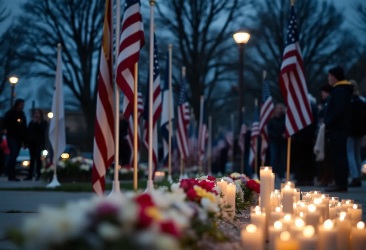 Vigil for victims of the New York City shooting