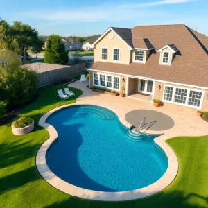 Elegant Owensboro home featuring a heated saltwater pool