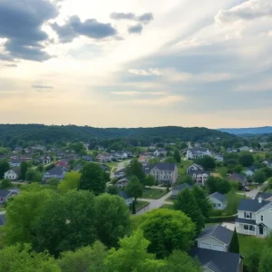 Residential neighborhoods in Chattanooga showing diverse architecture