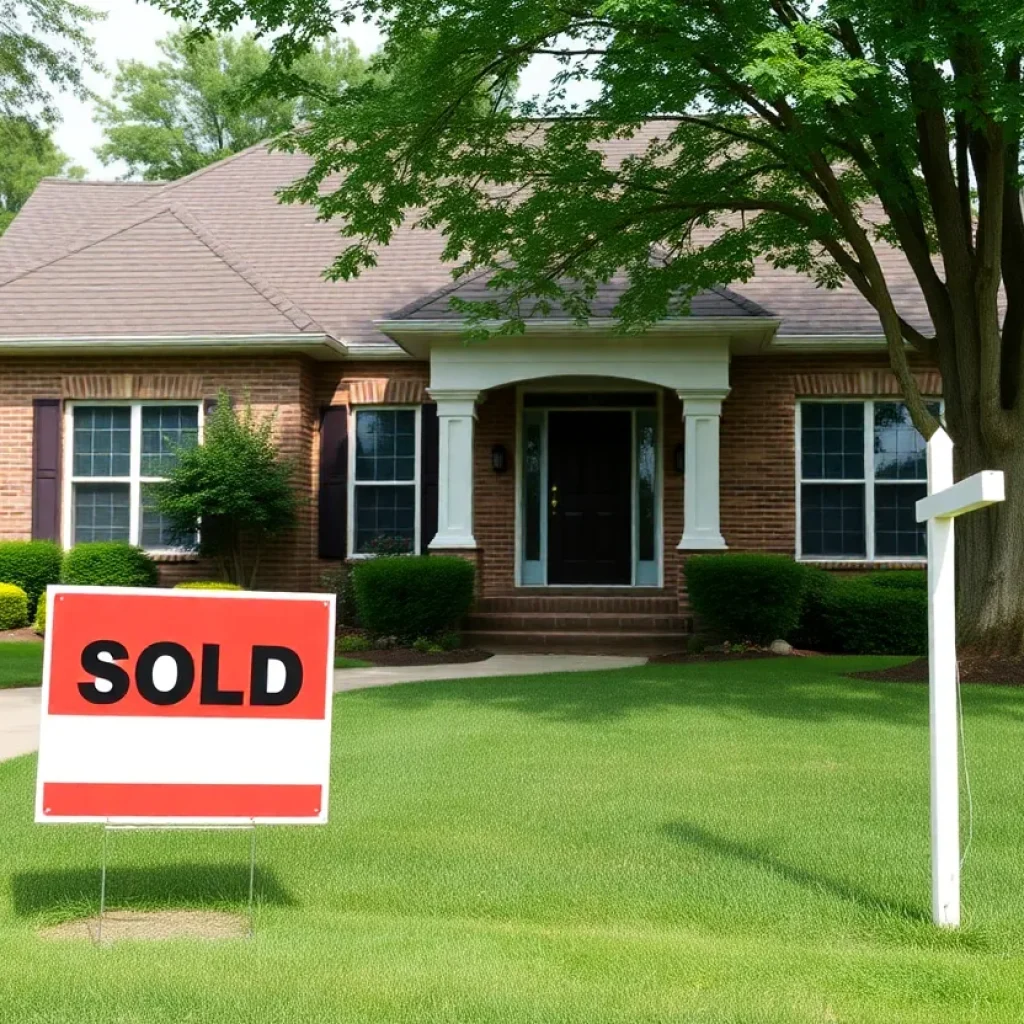 A sold suburban home in Indianapolis, representing a competitive real estate market.