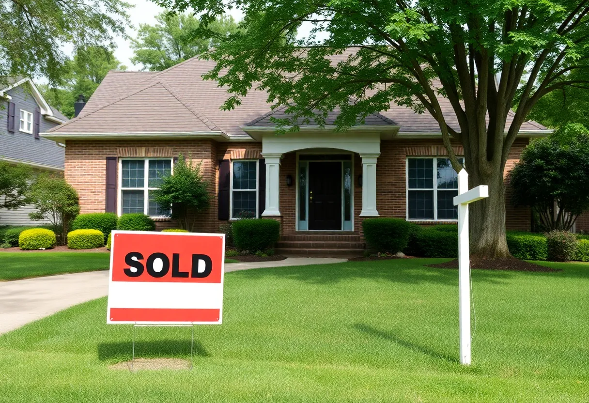 A sold suburban home in Indianapolis, representing a competitive real estate market.