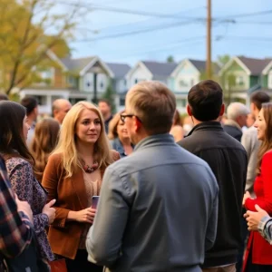 People networking in Indianapolis to find homes.