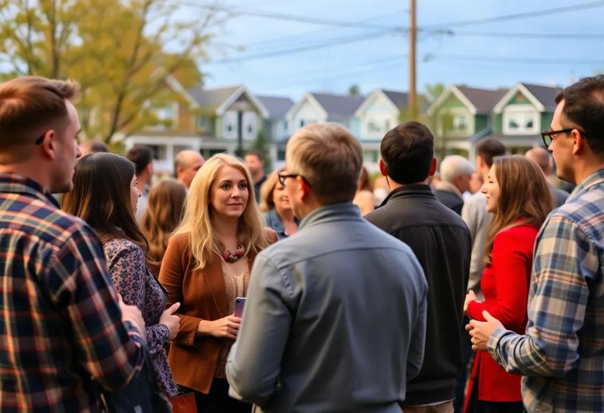 People networking in Indianapolis to find homes.