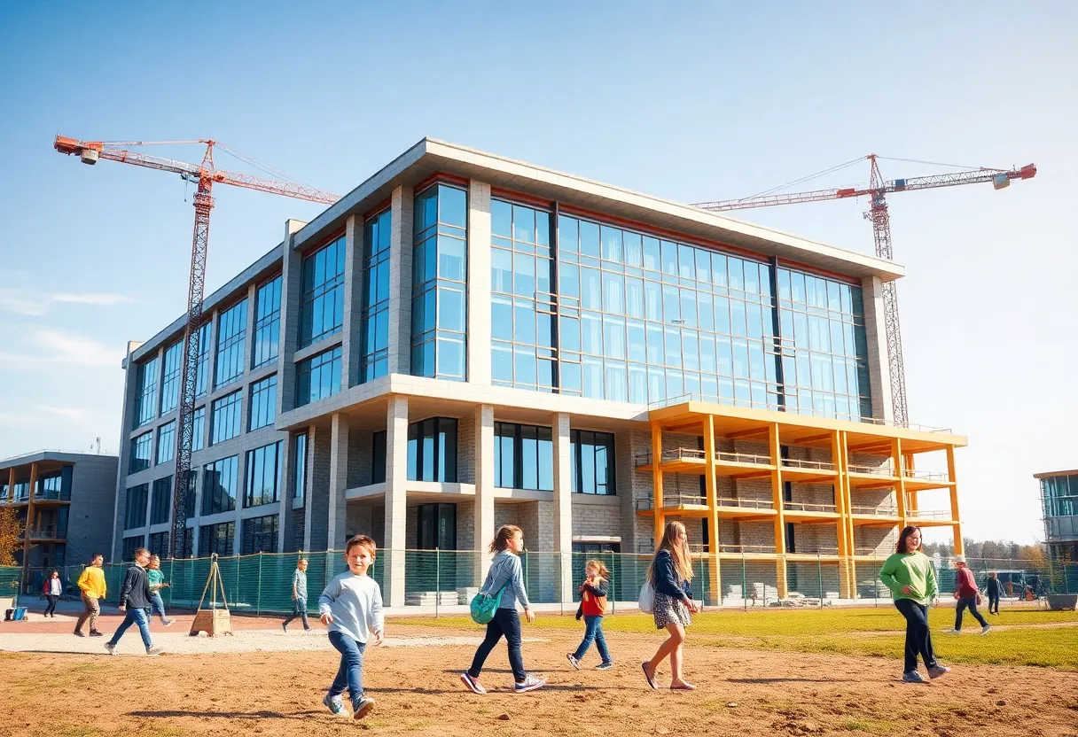 New high school construction site at Stillwater Public Schools