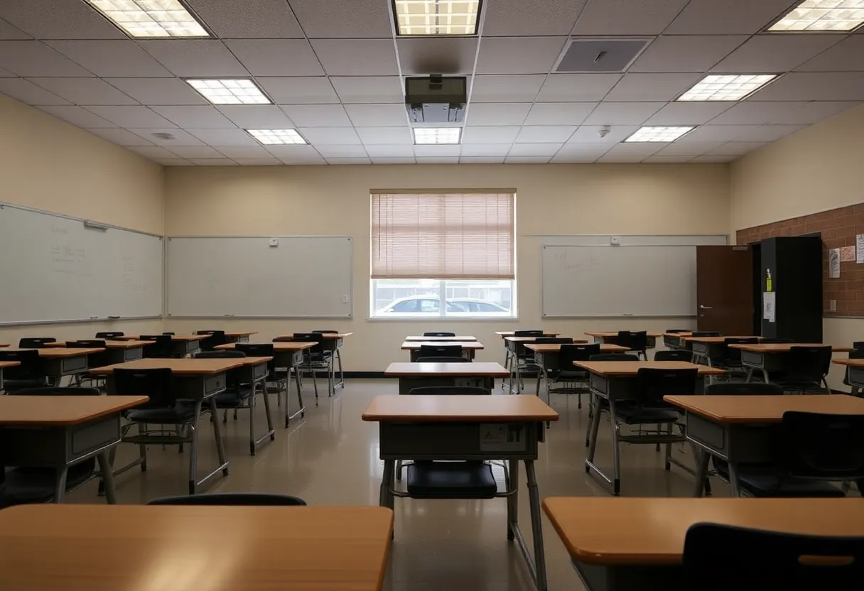 Classroom at Aptos High School affected by power outage