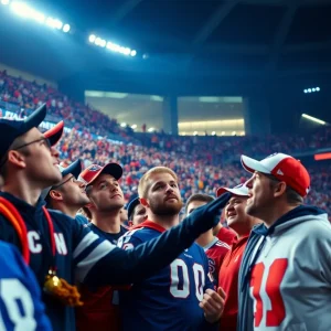 Broncos and Colts players in action during a football game