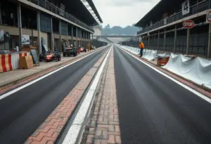Historic bricks uncovered during repairs at Indianapolis Motor Speedway