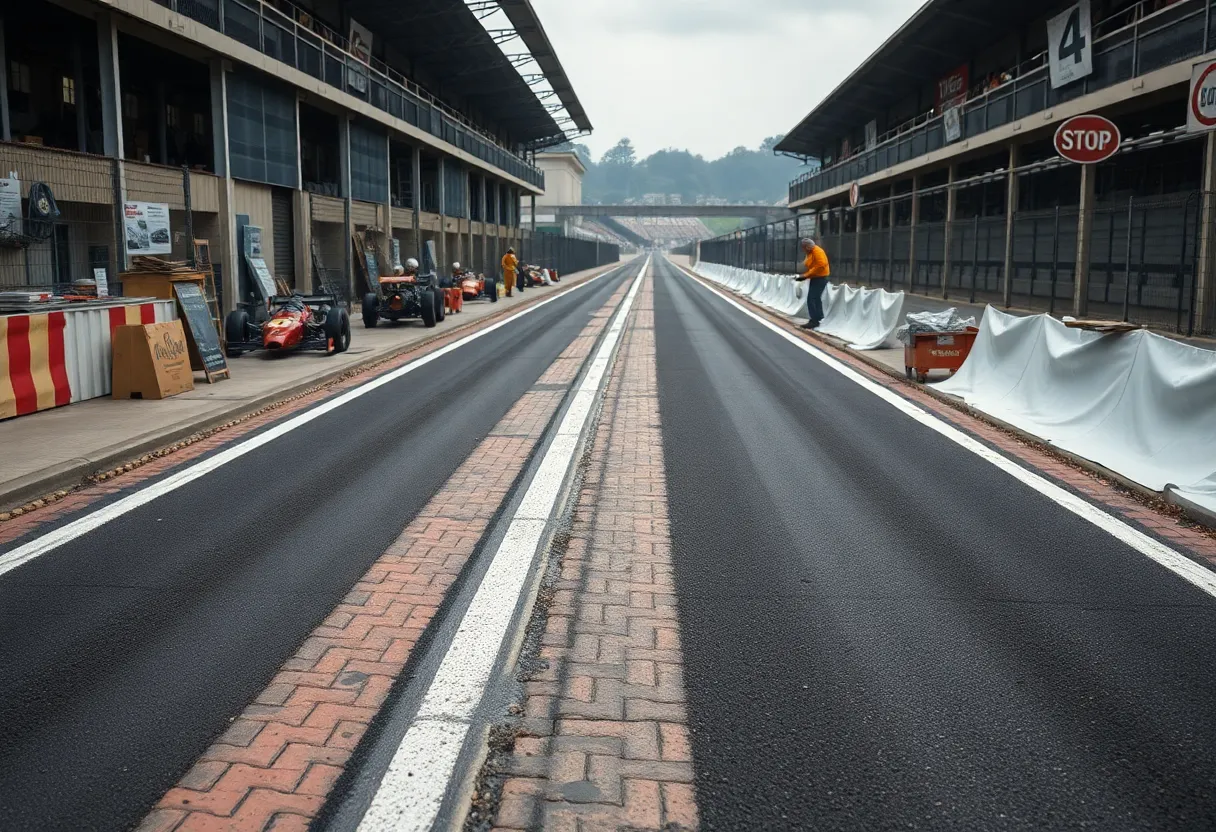 Historic bricks uncovered during repairs at Indianapolis Motor Speedway