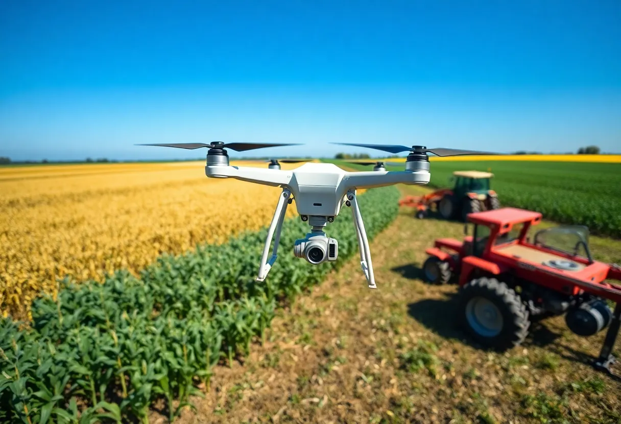 Advanced farming technology in Indiana
