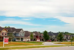 Suburban homes in Indiana showcasing a vibrant housing market