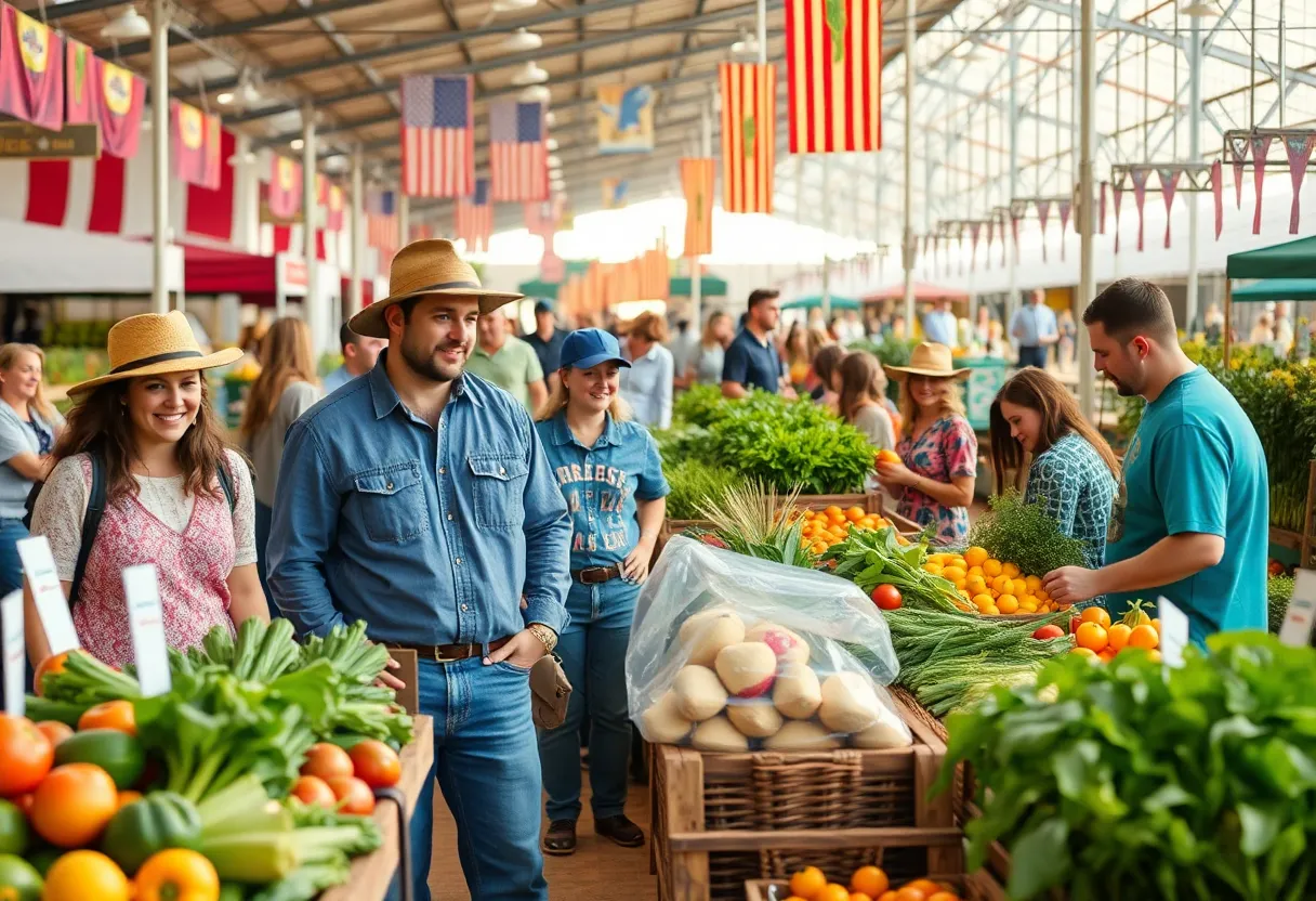 Sustainable agriculture display at Indiana State Fair