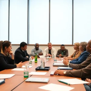 Residents of Indianapolis discussing concerns over proposed data centers