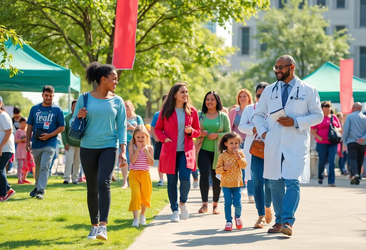Community members engaging at health events in Indianapolis