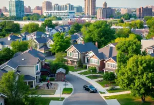 Residential neighborhoods in Indianapolis showcasing a variety of homes.
