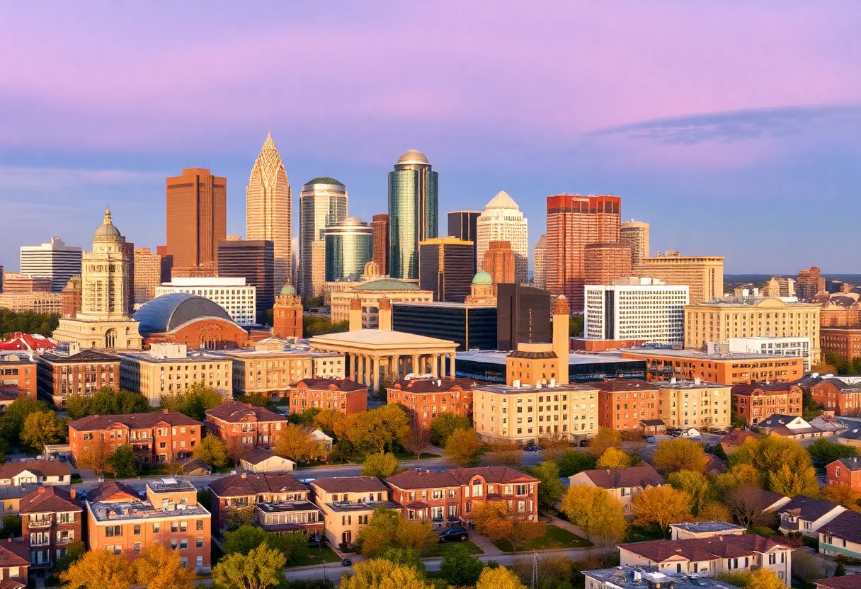 Skyline of Indianapolis reflecting a growing housing market