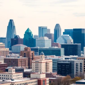 Skyline of Indianapolis representing economic growth