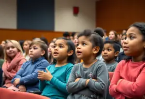 Community meeting discussing school closures in Kyrene