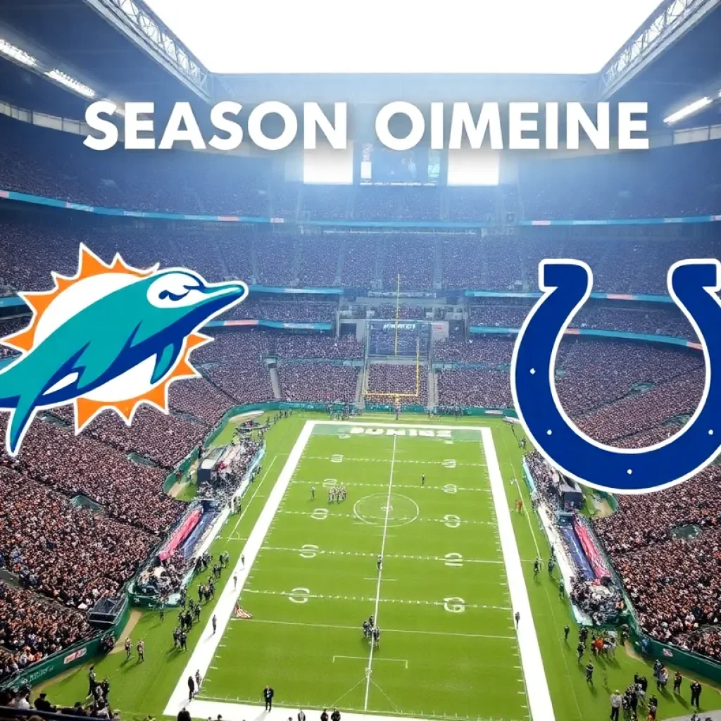 Miami Dolphins season opener against Indianapolis Colts at Lucas Oil Stadium