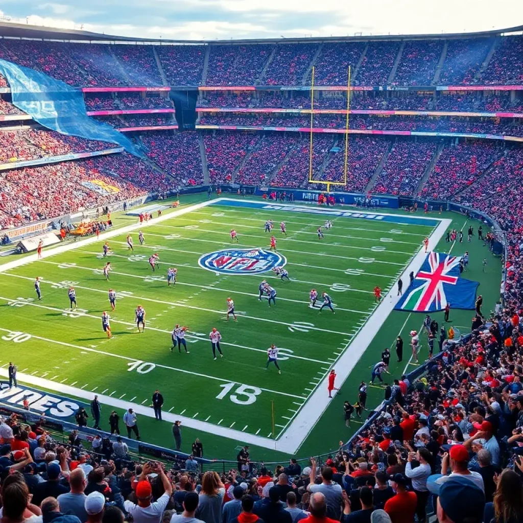Fans cheering in the stadium during the Miami Indianapolis NFL game