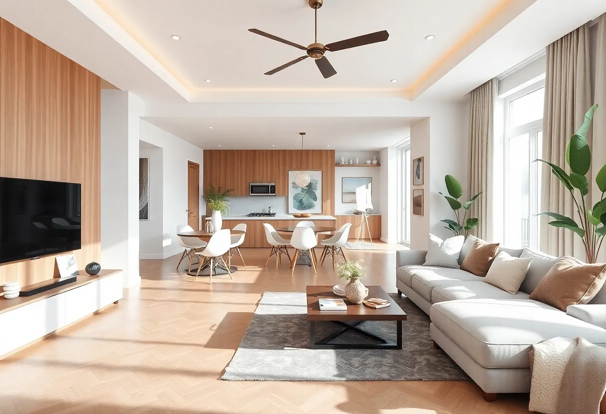 An interior view of a modern home layout showcasing smart design tips.