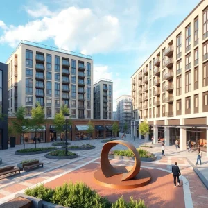 Conceptual image of the Skender development in Westfield, Indiana