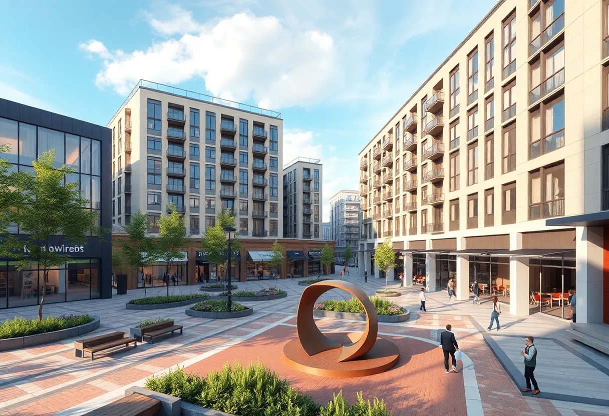 Conceptual image of the Skender development in Westfield, Indiana