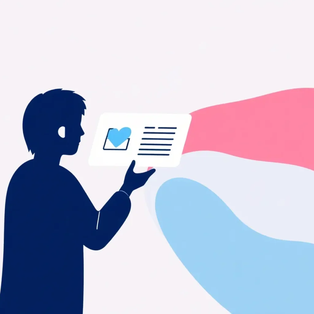 Abstract graphic representing social media account issues and legal action