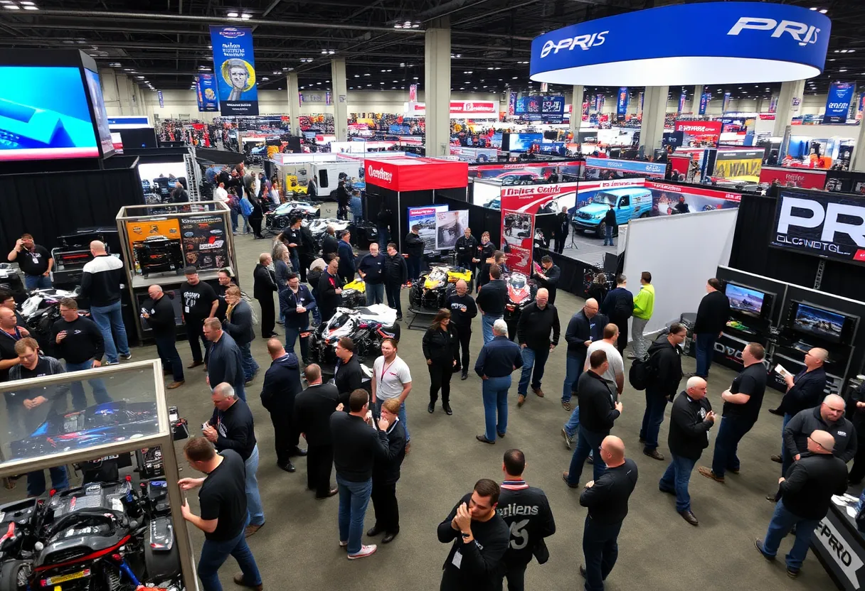Attendees exploring innovations at the PRI Show in Indianapolis