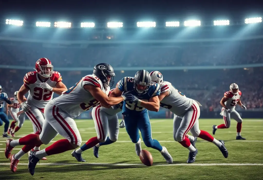 Colts and Titans players competing during an AFC division game.