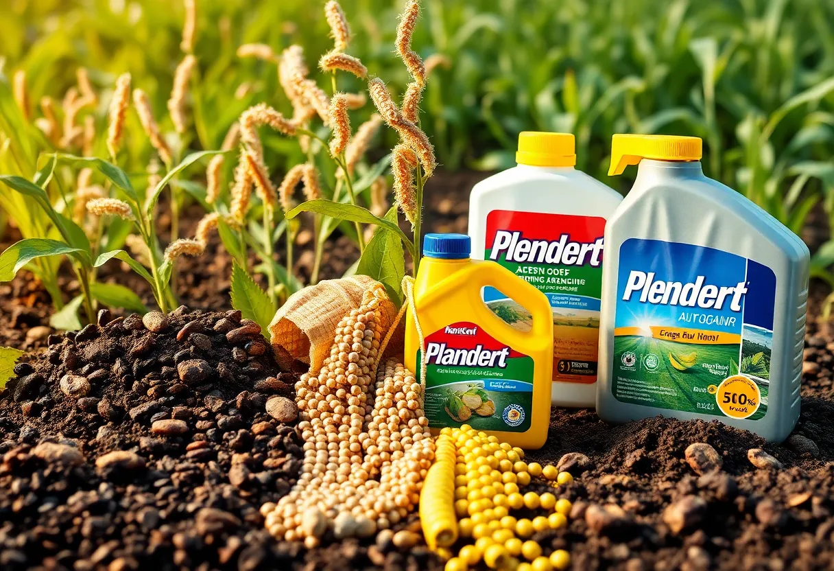 Visual representation of agriculture and corporate split.