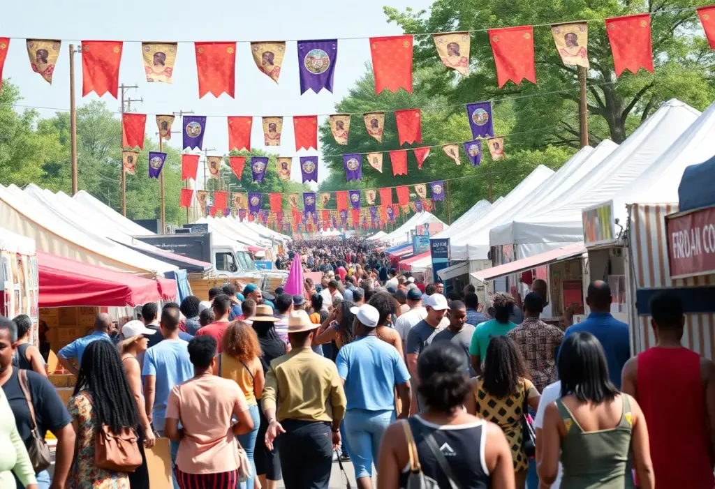 Daptoberfest festival showcasing Black-owned businesses and food vendors