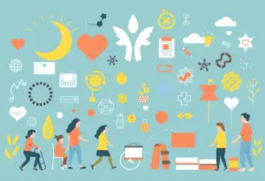 Illustration representing support and advocacy for students with disabilities