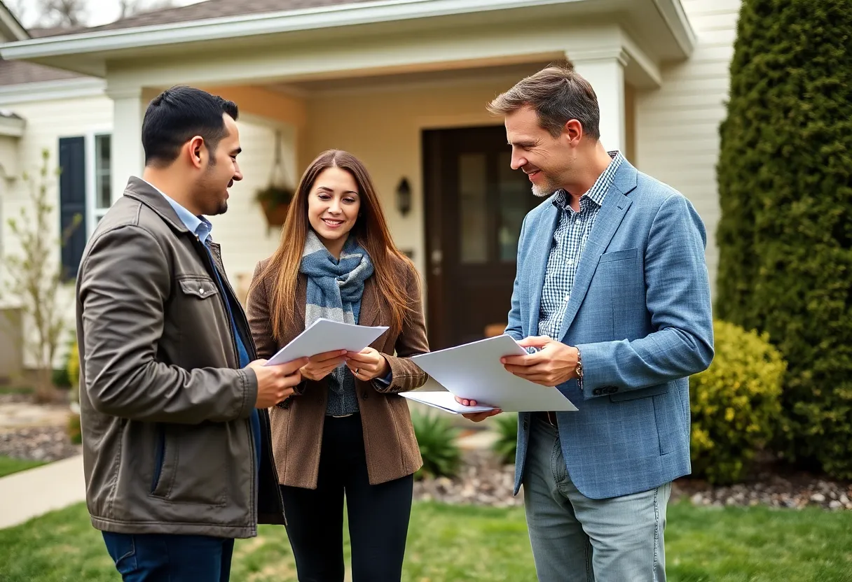 First-time homebuyer visiting an open house.