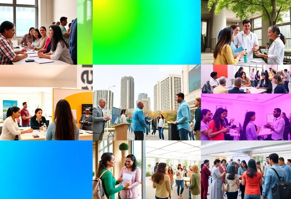 A collage of health events in Indianapolis in October 2025.