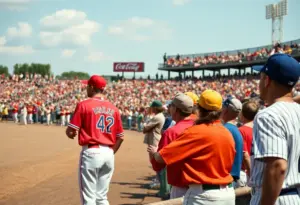 Exciting baseball game featuring the Indianapolis Clowns