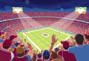 Celebrating Indianapolis Colts fans and team after a winning game