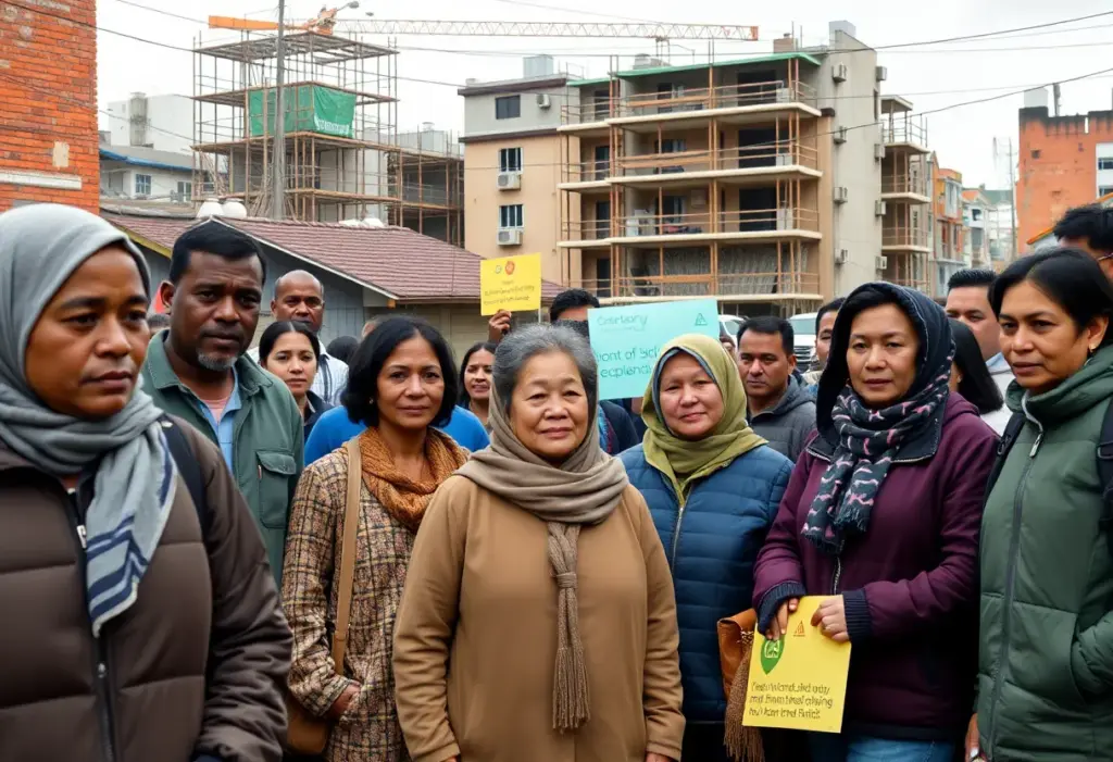 Residents in Indianapolis confronting housing issues amid construction and community support efforts