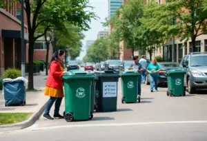 Residents in Indianapolis receiving new trash carts for waste management