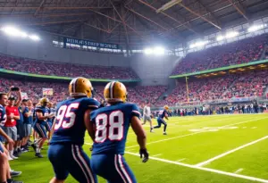Raiders vs Colts football game action