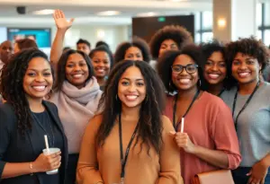 Small business owners celebrating their achievements during Small Business Week.