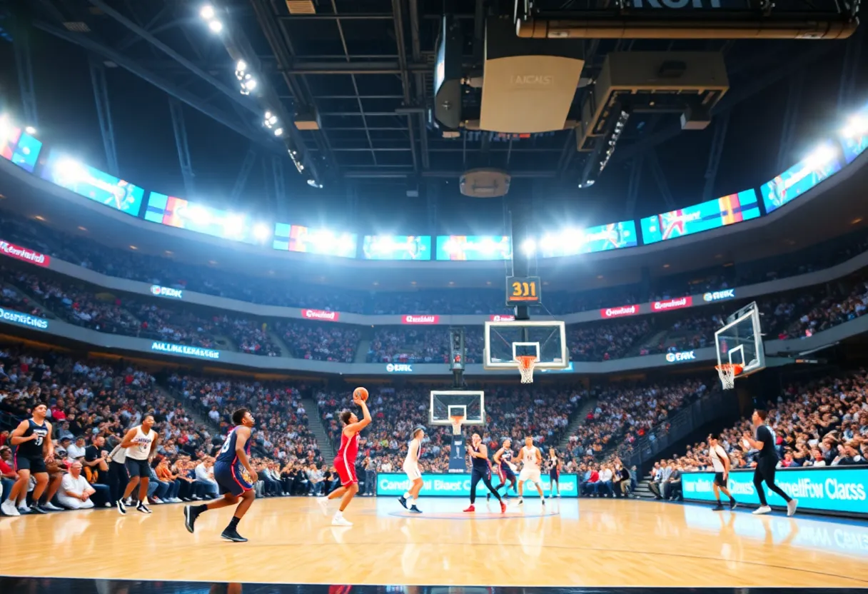 Dynamic basketball game featuring the Butler Bulldogs