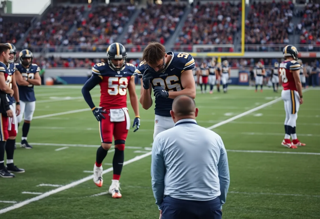 Kansas City Chiefs guard injured during a game