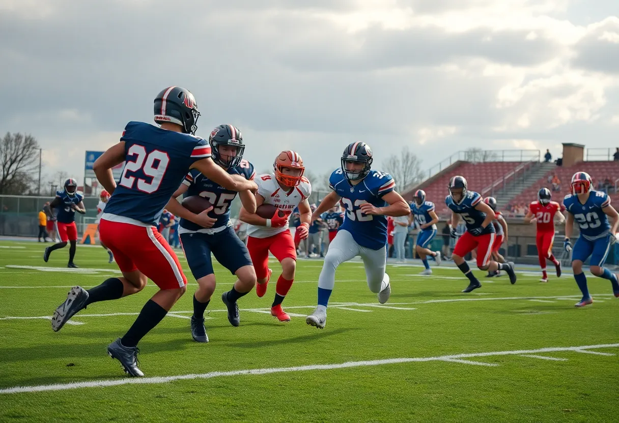 C.J. Stroud leading the Texans during a game