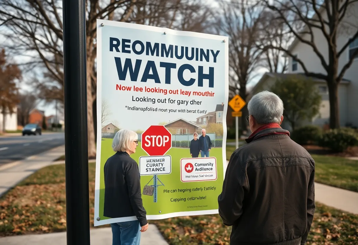 Citizens engaging in community safety initiatives in Indianapolis