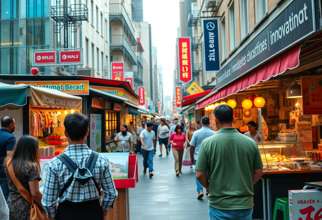 A dynamic view of local businesses thriving in Indianapolis, symbolizing entrepreneurship.