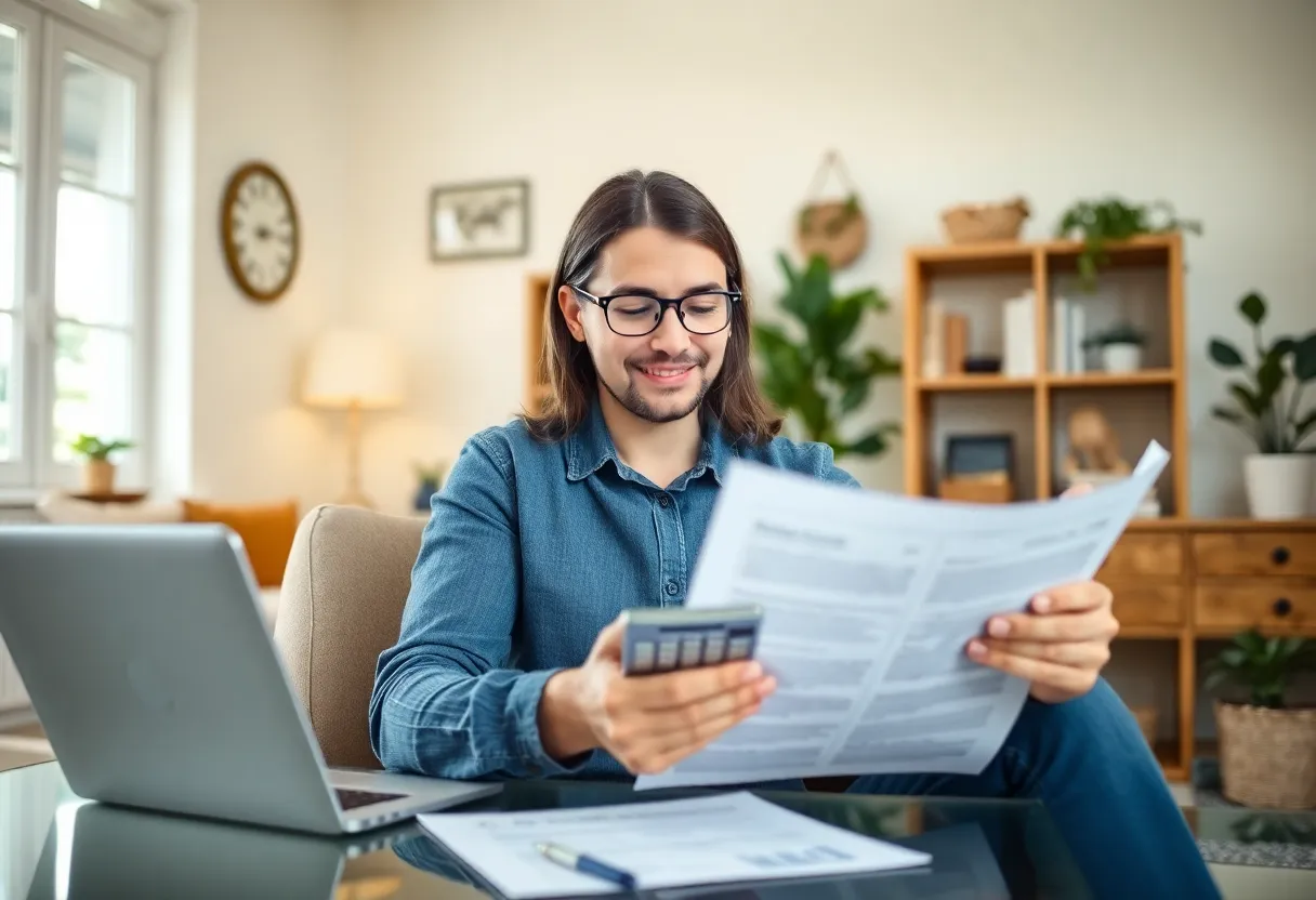 First-time buyers reviewing home financing options