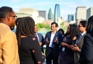 Community leaders engaging in discussion at an IBJ Media event in Indianapolis